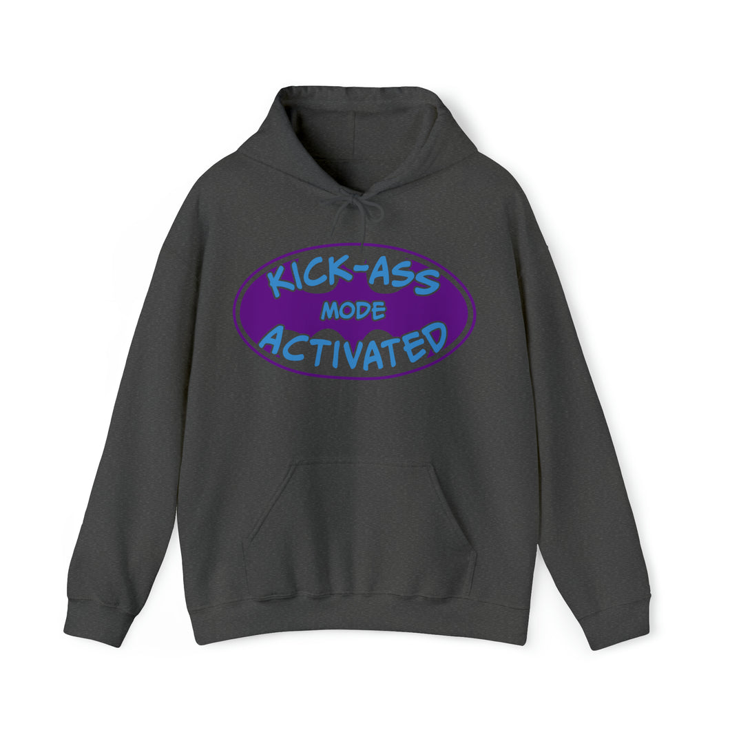 Kick Ass Mode Activated F Cancer Unisex Heavy Blend™ Hooded Sweatshirt