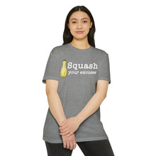 Load image into Gallery viewer, Squash Your Excuses Motivational Unisex CVC Jersey T-shirt
