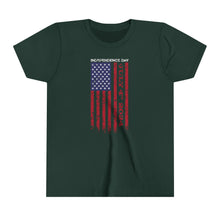 Load image into Gallery viewer, Independence Day USA Flag July 4th 2024 Youth Short Sleeve Tee
