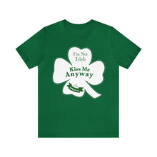 Load image into Gallery viewer, St. Patricks Day 2024 I am Not Irish Kiss Me Anyway Unisex Softstyle T-Shirt
