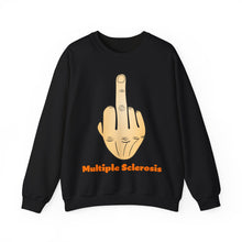 Load image into Gallery viewer, Middle Finger Multiple Sclerosis Unisex Heavy Blend™ Crewneck Sweatshirt
