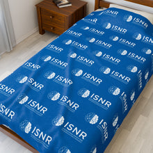 Load image into Gallery viewer, ISNR Cozy Velveteen Plush Blue Blanket
