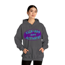 Load image into Gallery viewer, Kick Ass Mode Activated F Cancer Unisex Heavy Blend™ Hooded Sweatshirt
