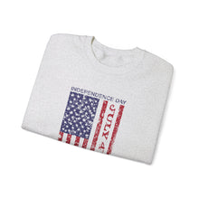 Load image into Gallery viewer, Independence Day USA Flag July 4th 2024 Unisex Heavy Blend™ Crewneck Sweatshirt
