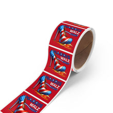 Load image into Gallery viewer, Harris Walz 2024 Square Sticker Label Rolls
