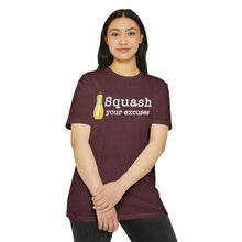 Load image into Gallery viewer, Squash Your Excuses Motivational Unisex CVC Jersey T-shirt
