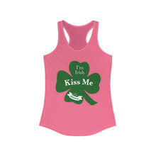 Load image into Gallery viewer, Kiss Me Im Irish Women&#39;s Ideal Racerback Tank
