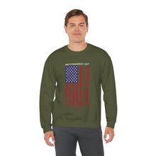 Load image into Gallery viewer, Independence Day USA Flag July 4th 2024 Unisex Heavy Blend™ Crewneck Sweatshirt
