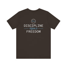 Load image into Gallery viewer, Team Platinum 2023 Conference Muscle Heart Discipline Equals Freedom Unisex Jersey Short Sleeve Crew Neck Tee
