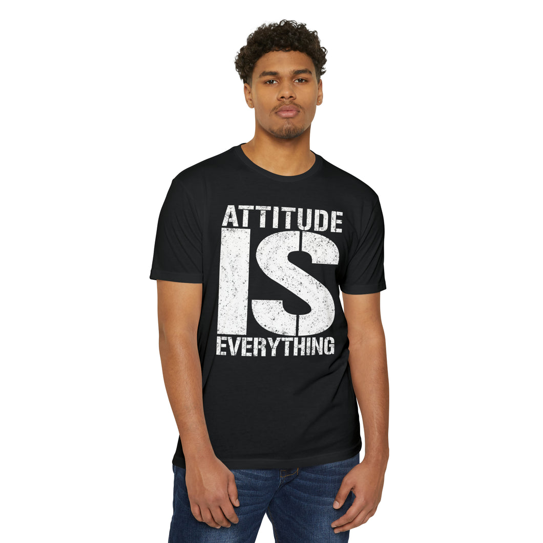 Attitude Is Everything Motivational Unisex CVC Jersey T-shirt