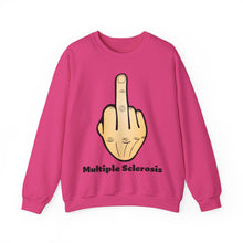Load image into Gallery viewer, Middle Finger Multiple Sclerosis Unisex Heavy Blend™ Crewneck Sweatshirt
