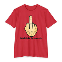 Load image into Gallery viewer, Middle Finger Multiple Sclerosis Unisex CVC Jersey T-shirt
