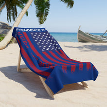 Load image into Gallery viewer, Independence Day July 4 2024 USA Flag Beach Towel
