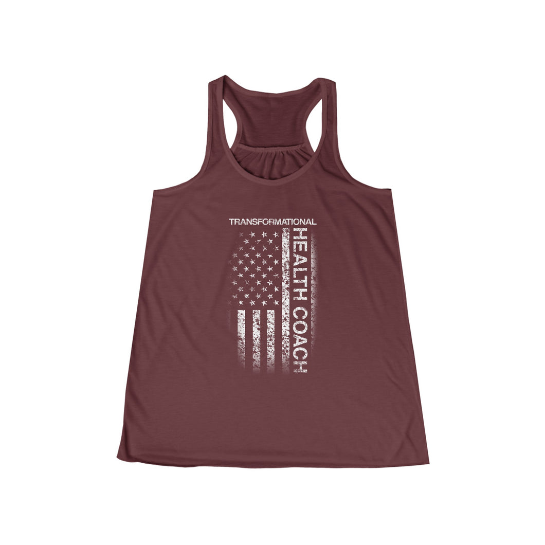 Transformational Health Coach Women's Flowy Racerback Tank