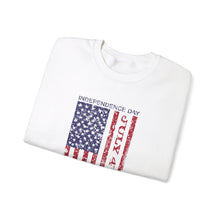 Load image into Gallery viewer, Independence Day USA Flag July 4th 2024 Unisex Heavy Blend™ Crewneck Sweatshirt
