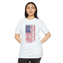 Load image into Gallery viewer, Independence Day USA Flag July 4th 2024 Unisex CVC Jersey T-shirt
