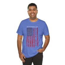 Load image into Gallery viewer, Independence Day July 4th 2024 USA Flag Unisex Jersey Short Sleeve Tee
