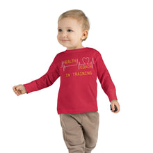 Load image into Gallery viewer, Health Coach in Training heartbeat Toddler Long Sleeve Tee
