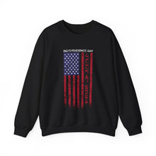 Load image into Gallery viewer, Independence Day USA Flag July 4th 2024 Unisex Heavy Blend™ Crewneck Sweatshirt
