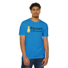 Load image into Gallery viewer, Squash Your Excuses Motivational CVC Jersey T-shirt
