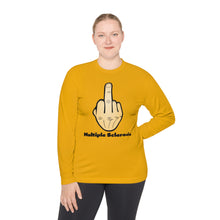 Load image into Gallery viewer, Middle Finger Multiple Sclerosis Unisex Lightweight Long Sleeve Tee
