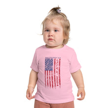 Load image into Gallery viewer, Independence Day July 4 2024 USA Flag Baby Short Sleeve T-Shirt
