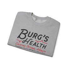 Load image into Gallery viewer, Health &amp; Wellness Crewneck Sweatshirt | Burg&#39;s Health | Fitness Gift, Cozy Unisex Sweatshirt, Wellness Apparel, Motivational Wear
