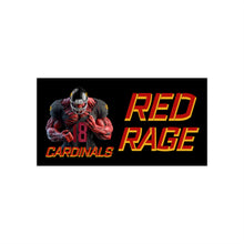 Load image into Gallery viewer, Cardinals Red Rage Personalized Black Bumper Stickers
