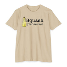 Load image into Gallery viewer, Squash Your Excuses Motivational Unisex CVC Jersey T-shirt
