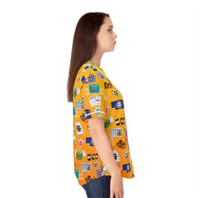 Load image into Gallery viewer, What’s Wild Fun Women&#39;s Baseball Jersey with Colorful Game-Inspired Design
