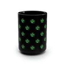 Load image into Gallery viewer, Kiss Me I’m Irish St Patrick’s Day Black Mug, 15oz
