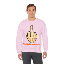 Load image into Gallery viewer, Middle Finger Multiple Sclerosis Unisex Heavy Blend™ Crewneck Sweatshirt
