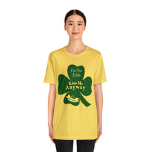 Load image into Gallery viewer, St. Patricks Day 2024 I am Not Irish Kiss Me Anyway Unisex Softstyle T-Shirt
