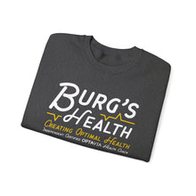 Load image into Gallery viewer, Health &amp; Wellness Crewneck Sweatshirt | Burg&#39;s Health | Fitness Gift, Cozy Unisex Sweatshirt, Wellness Apparel, Motivational Wear
