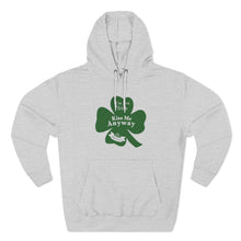 Load image into Gallery viewer, I’m Not Irish Kiss Me Anyway St Patricks Day Three-Panel Fleece Hoodie
