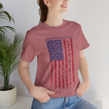 Load image into Gallery viewer, Independence Day July 4th 2024 USA Flag Unisex Jersey Short Sleeve Tee
