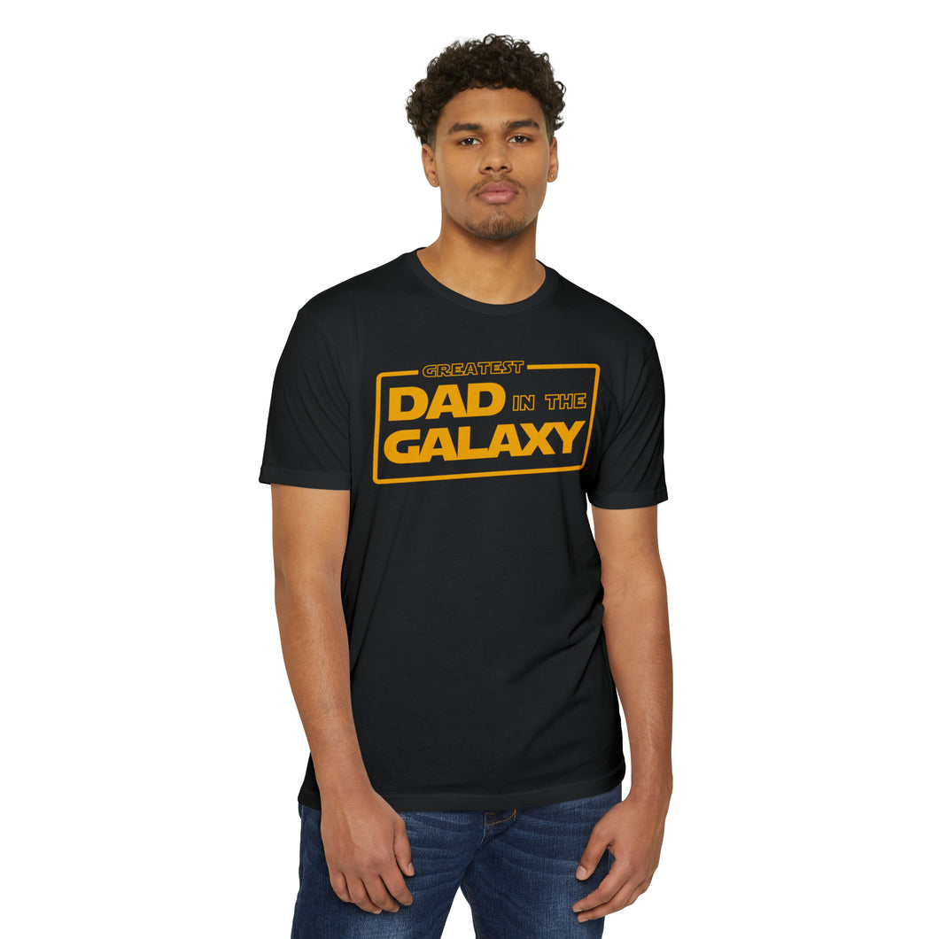 Greatest Dad in the Galaxy Fathers Day Unisex CVC Jersey T-shirt