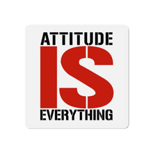 Load image into Gallery viewer, Attitude IS Everything red black Die-Cut Magnets
