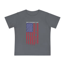 Load image into Gallery viewer, Independence Day July 4 2024 USA Flag Baby Short Sleeve T-Shirt
