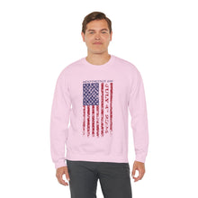 Load image into Gallery viewer, Independence Day USA Flag July 4th 2024 Unisex Heavy Blend™ Crewneck Sweatshirt
