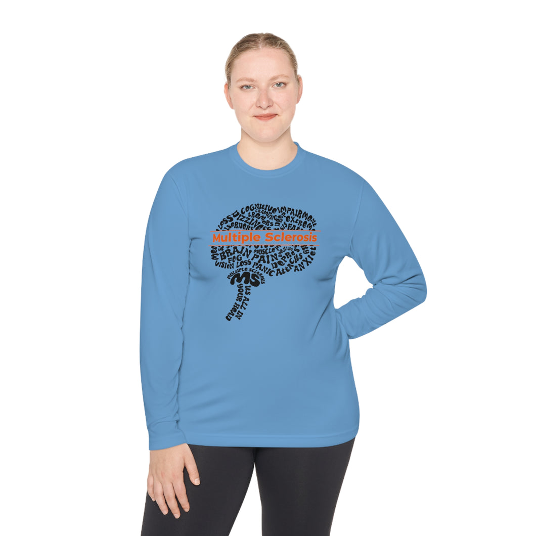 Multiple Sclerosis It’s All In Your Head Unisex Lightweight Long Sleeve Tee