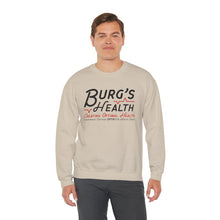 Load image into Gallery viewer, Health &amp; Wellness Crewneck Sweatshirt | Burg&#39;s Health | Fitness Gift, Cozy Unisex Sweatshirt, Wellness Apparel, Motivational Wear
