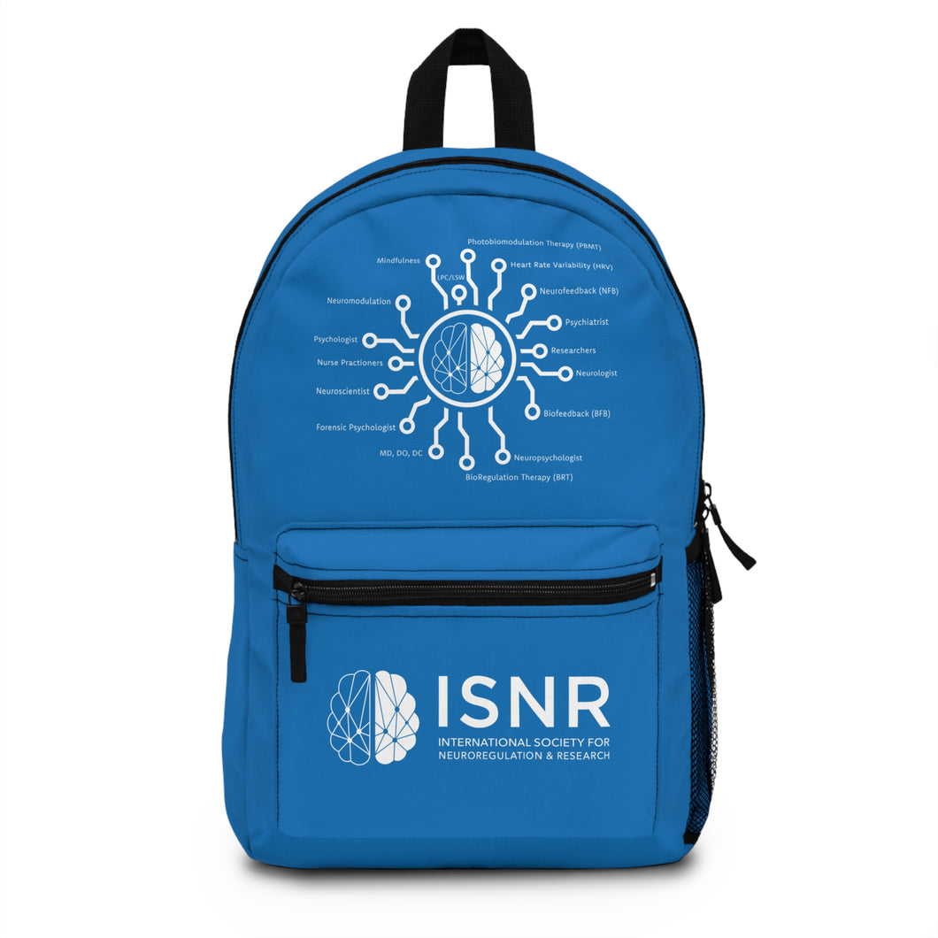ISNR Logo Blue Backpack - Neuroregulation Disciplines