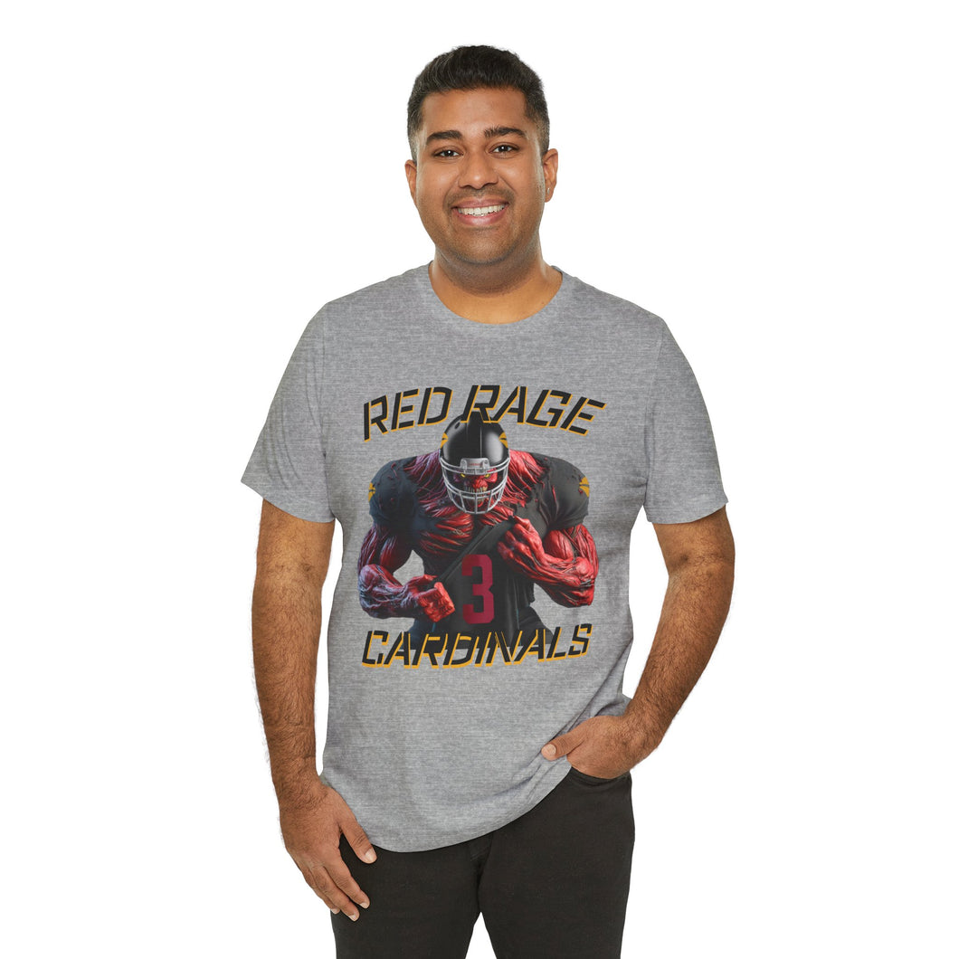 Cardinals Red Rage #3 Football Fan Tee