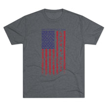 Load image into Gallery viewer, Independence Day USA Flag July 4th 2024 Unisex Tri-Blend Crew Tee
