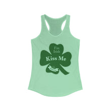 Load image into Gallery viewer, Kiss Me Im Irish Women&#39;s Ideal Racerback Tank
