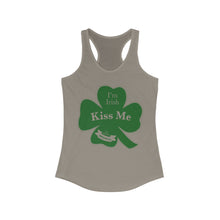 Load image into Gallery viewer, Kiss Me Im Irish Women&#39;s Ideal Racerback Tank
