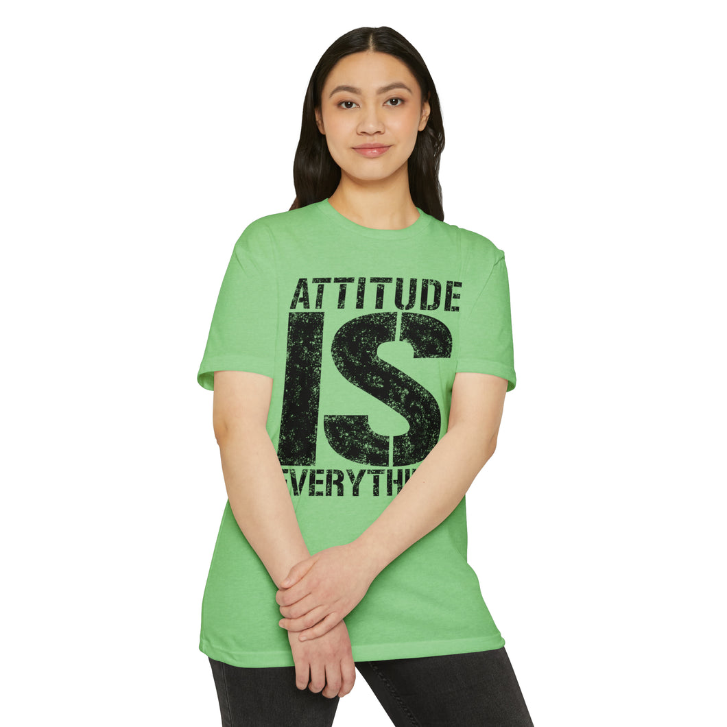 Attitude Is Everything Motivational Unisex CVC Jersey T-shirt