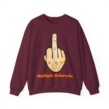Load image into Gallery viewer, Middle Finger Multiple Sclerosis Unisex Heavy Blend™ Crewneck Sweatshirt
