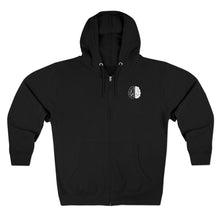 Load image into Gallery viewer, ISNR Brain Unisex Zip Hoodie in Black or White
